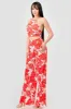 TROPICAL ITY PRINT HALTER CROPPED TOP & PANTS SET sold by privy
