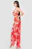 TROPICAL ITY PRINT HALTER CROPPED TOP & PANTS SET sold by privy