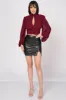 LUXE PEARL EMBELLISHED MESH KEYHOLE MOCK NECK TOP sold by privy