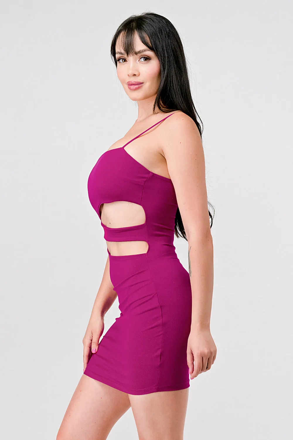 SEXY ITY GLITTER CUTOUT DETAIL BODYCON MINI DRESS sold by privy product image thumbnail 2