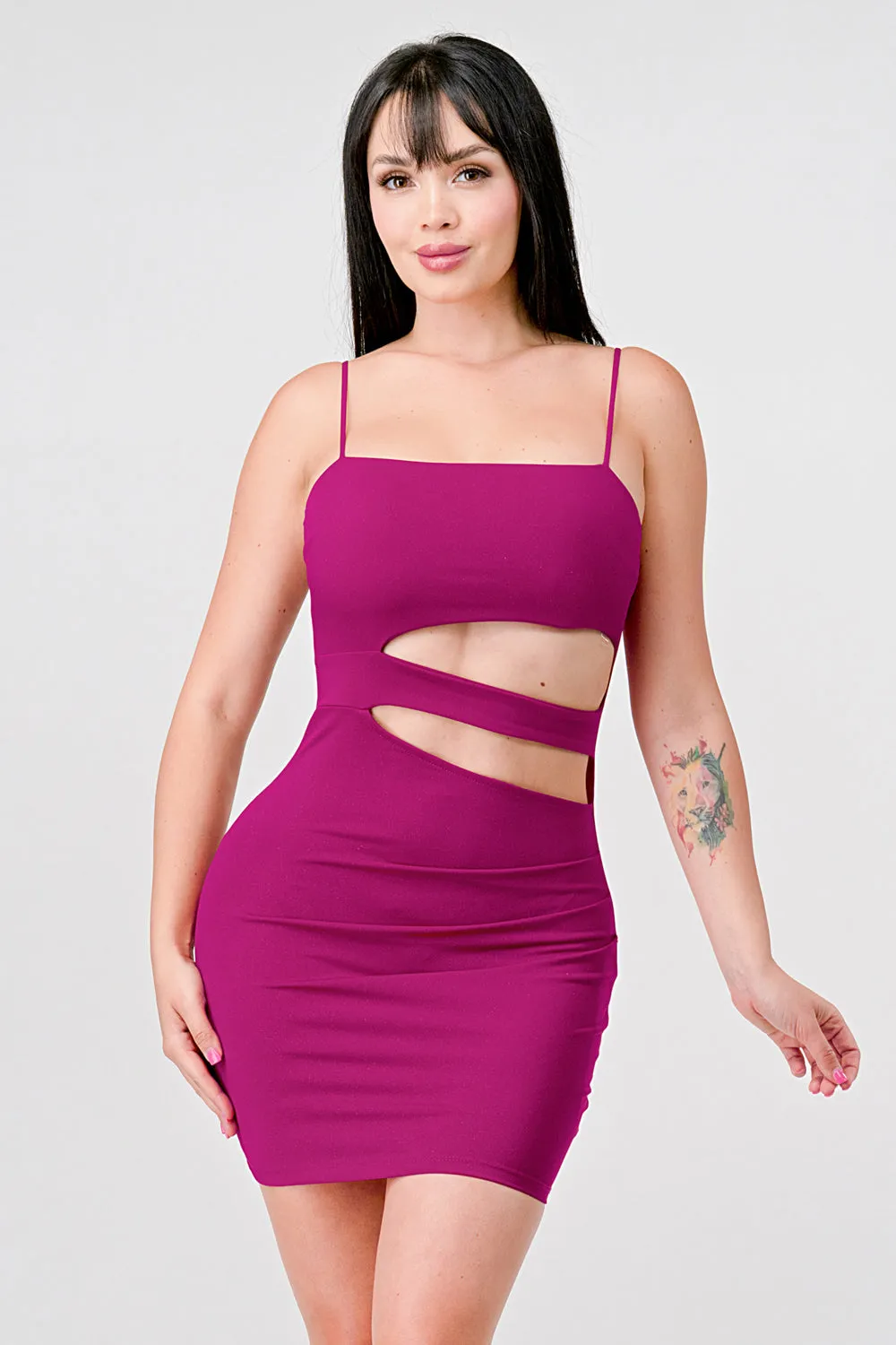 SEXY ITY GLITTER CUTOUT DETAIL BODYCON MINI DRESS sold by privy product image thumbnail 4