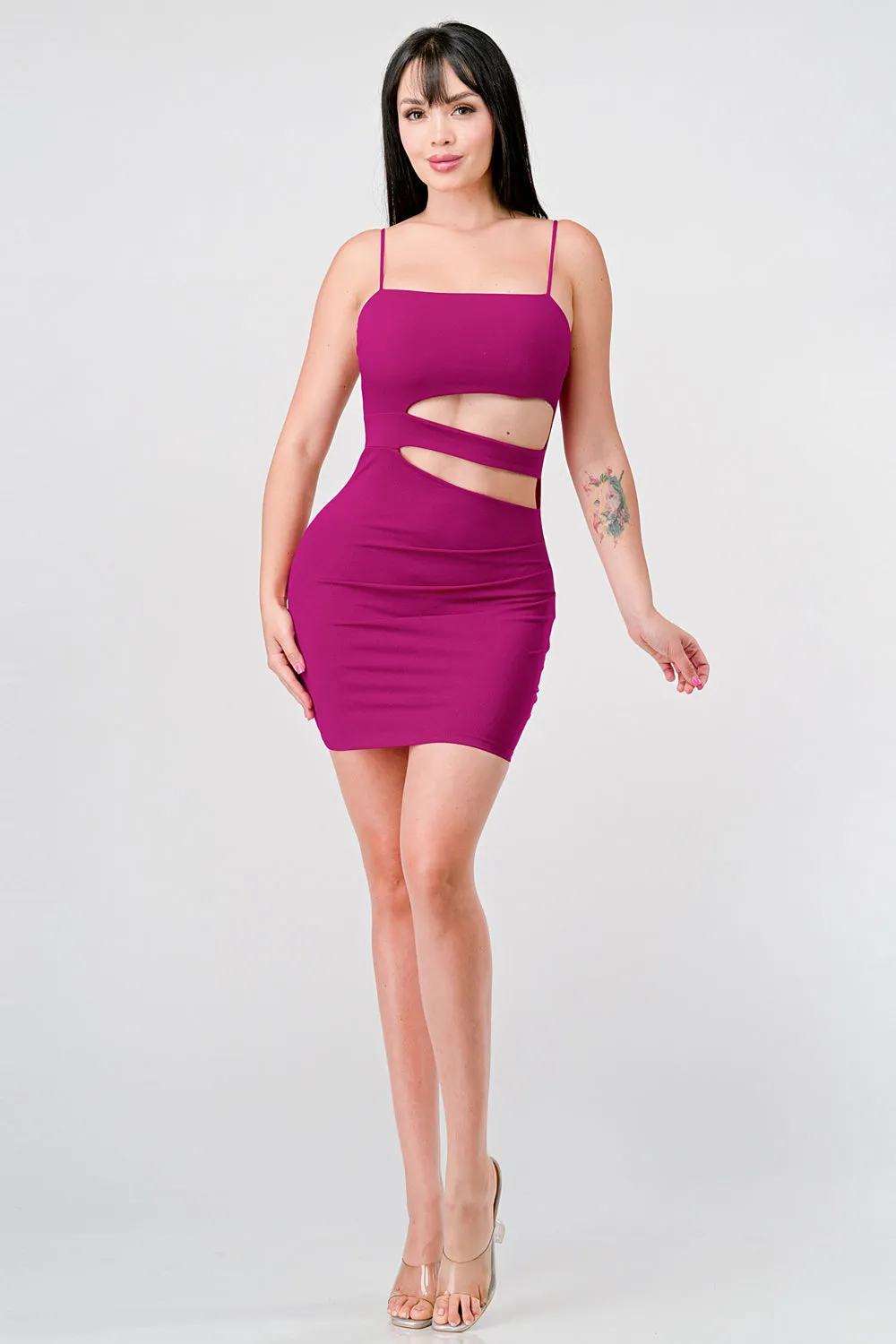 SEXY ITY GLITTER CUTOUT DETAIL BODYCON MINI DRESS sold by privy product image thumbnail 5