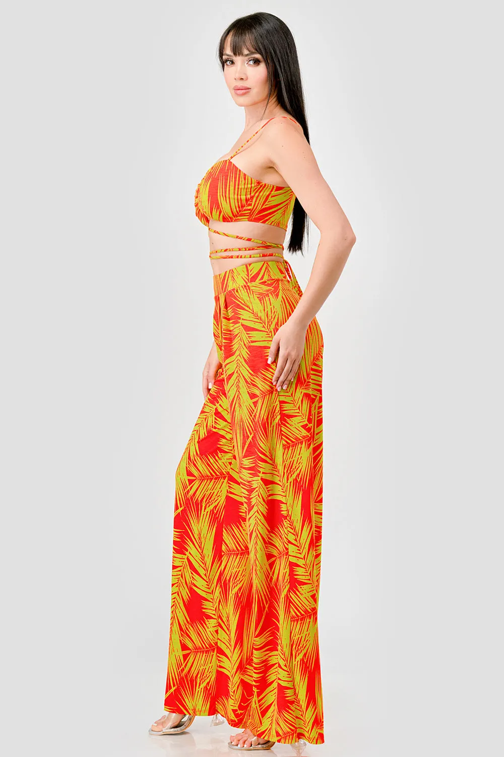 SEXY BULGARI PRINT DRAWSTRING BARLETTE & PANTS SET sold by privy product image thumbnail 3