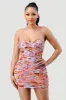 FLORAL MESH CONTRAST BODYCON MINI DRESS sold by privy