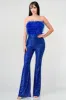 SEXY FAUX FUR OFF SHOULDER SEQUINS JUMPSUIT sold by privy