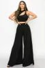 TRENDY BASICS CUT-OUT MOCK NECK TOP AND PANTS SET sold by privy