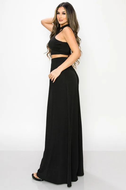 TRENDY BASICS CUT-OUT MOCK NECK TOP AND PANTS SET sold by privy product image thumbnail 5