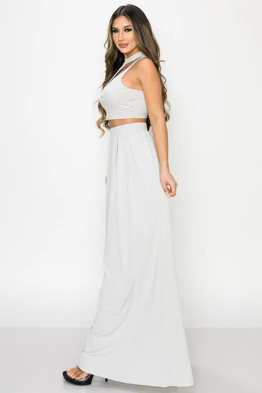 TRENDY BASICS CUT-OUT MOCK NECK TOP AND PANTS SET sold by privy product image thumbnail 2