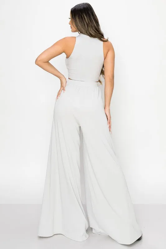 TRENDY BASICS CUT-OUT MOCK NECK TOP AND PANTS SET sold by privy product image thumbnail 3