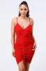 SOFT KNIT SHIRRING BODYCON MINI DRESS sold by privy