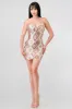 LUXE MULTICOLOR SEQUINS DIAMOND PATTERN MINI DRESS sold by privy