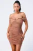 SEXY METALLIC OFF SHOULDER BODYCON DRESS sold by privy