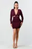 PD72720N-W / LUX METALLIC LUREX V-NECK SIDE CUTOUTS GLITTER MINI DRESS sold by privy
