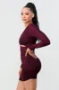 PD72720N-W / LUX METALLIC LUREX V-NECK SIDE CUTOUTS GLITTER MINI DRESS sold by privy