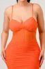 LUXE SWEETHEART MESH SEE-THRU RUCHED MIDI DRESS sold by privy