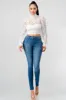 LUXE MOCK NECK SEE-THRU LACE CROP BLOUSE TOP sold by privy