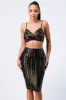 LUXE SEQUIN CAMI TOP AND SKIRT SET sold by privy