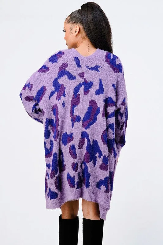 LEOPARD ANGORA SWEATER OVERSIZED CARDIGAN sold by privy product image thumbnail 3