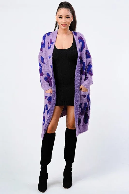 LEOPARD ANGORA SWEATER OVERSIZED CARDIGAN sold by privy product image thumbnail 4