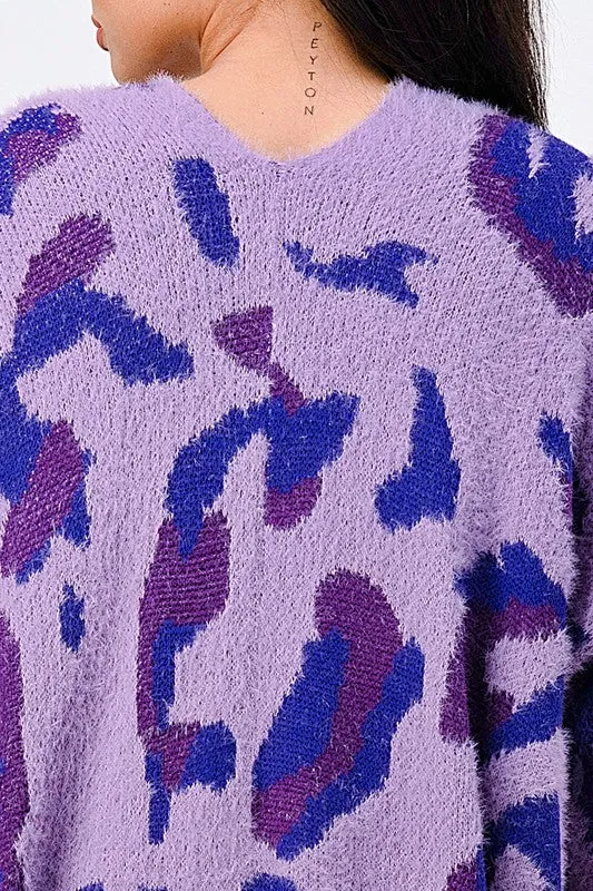 LEOPARD ANGORA SWEATER OVERSIZED CARDIGAN sold by privy product image thumbnail 5