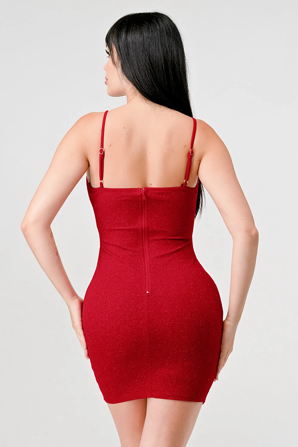 SPRAKLE GLITTER CORSET BONING BODYCON MINI DRESS sold by privy product image thumbnail 3