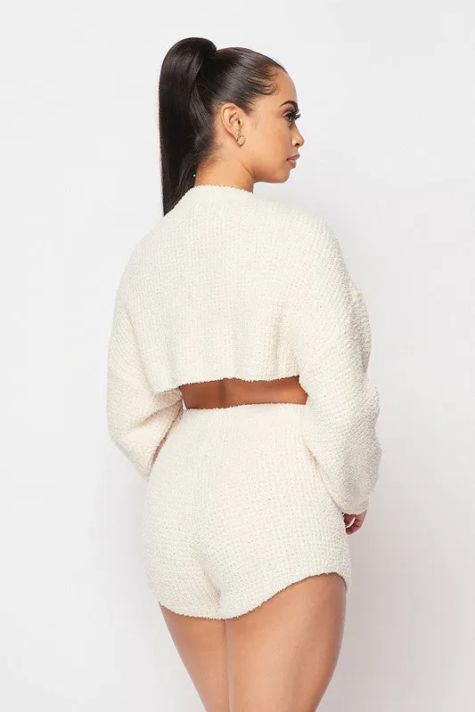 SUPER SOFT CROPPED LOUNGE SET sold by privy product image thumbnail 2