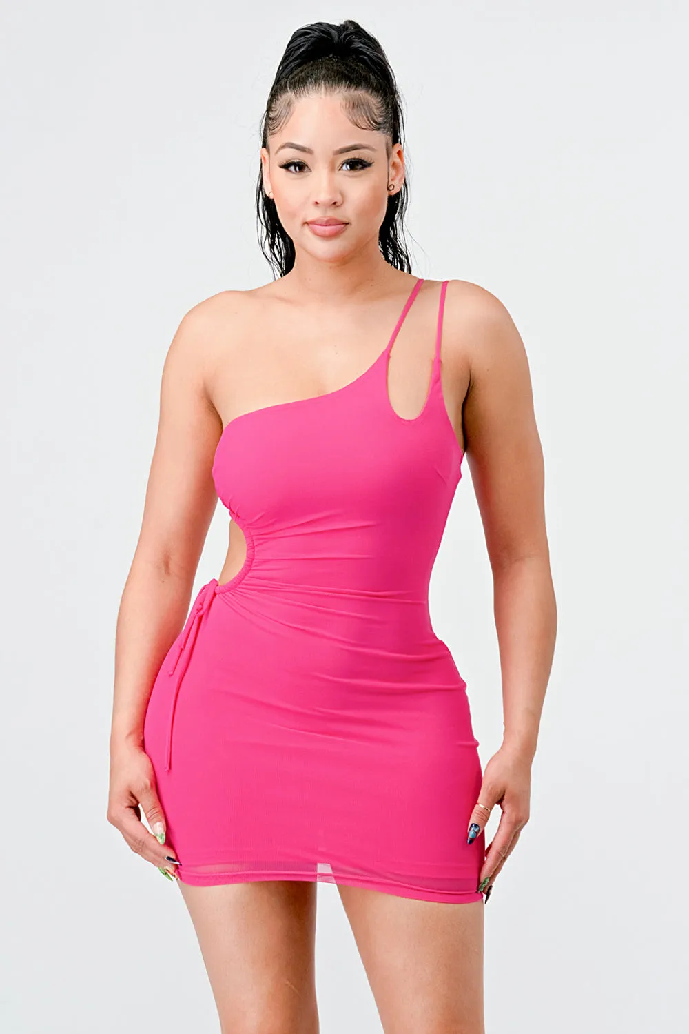 LUXE SIDE CUT ONE SHOULDER BODYCON DRESS sold by privy product image thumbnail 5