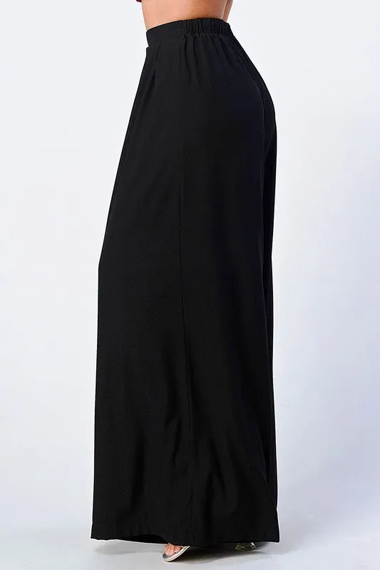 TRENDY BASICS ELASTIC WAIST WIDE PANTS sold by privy product image thumbnail 2