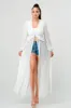 HEAVY SILKY YORYU RUFFLED TIE KIMONO MAXI DRESS sold by privy