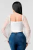 LUXE SEQUINS SWEETHEART PLEATED COREST TOP sold by privy