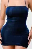 LUX DRAWSTRING LACE UP BACK GLITTER MINI DRESS sold by privy