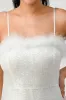 LUX FAUX FUR EDGE SEQUINS BODYCON JUMPSUIT sold by privy