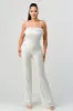 LUX FAUX FUR EDGE SEQUINS BODYCON JUMPSUIT sold by privy