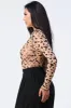 SEXY SHEER LEOPARD PRINT LETTUCE HEM BODYSUIT sold by privy