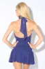 GLITTER MESH RUFFLED DRAPED RUCHED SKATER DRESS sold by privy