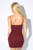 LUXE HOTFIX RHINESTONES MESH RUCHED MINI DRESS sold by privy