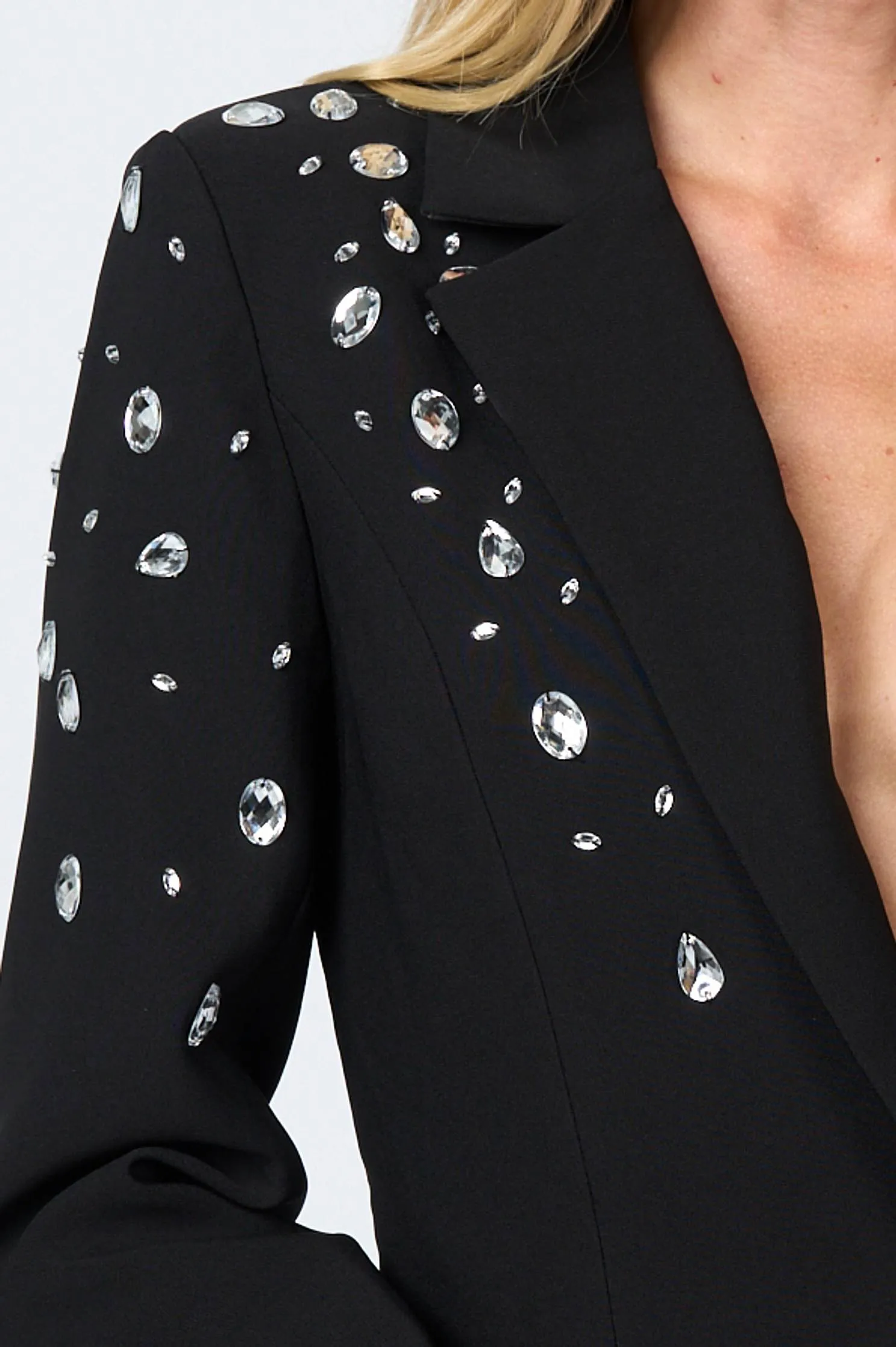 CHIC RHINESTONES EMBELLISHED BLAZER JACKET sold by privy product image thumbnail 5