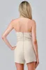 AJ1083B / LUXE SEQUINS TWEED WITH CHAIN WAIST BELT ROMPER sold by privy