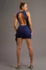 CHIC GLITTER MESH SIDE RUFFLE DRAPED MINI DRESS sold by privy