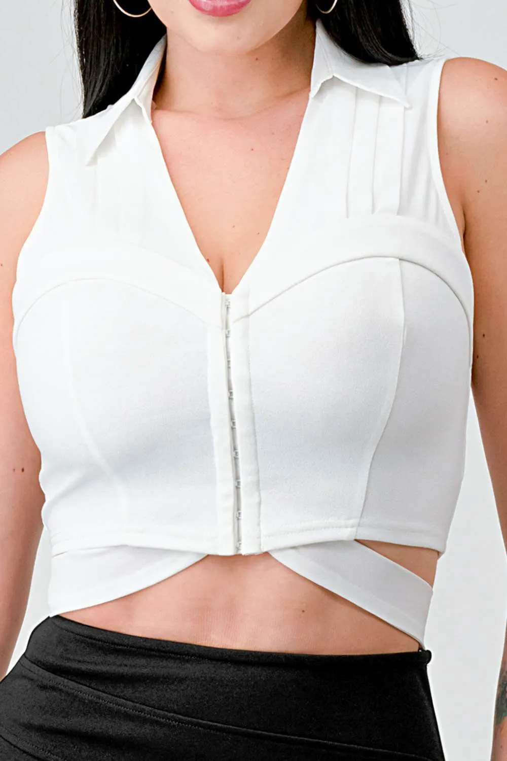 SEXY CREPE SLEEVELESS TIE BACK TANK TOP sold by privy product image thumbnail 5