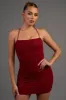 LUXE SQUARE HOTFIXS MESH DRAWSTRING MINI DRESS sold by privy