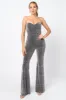 CHIC METALLIC LUREX OFF SHOULDER WIDE LEG JUMPSUIT sold by privy