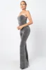 CHIC METALLIC LUREX OFF SHOULDER WIDE LEG JUMPSUIT sold by privy