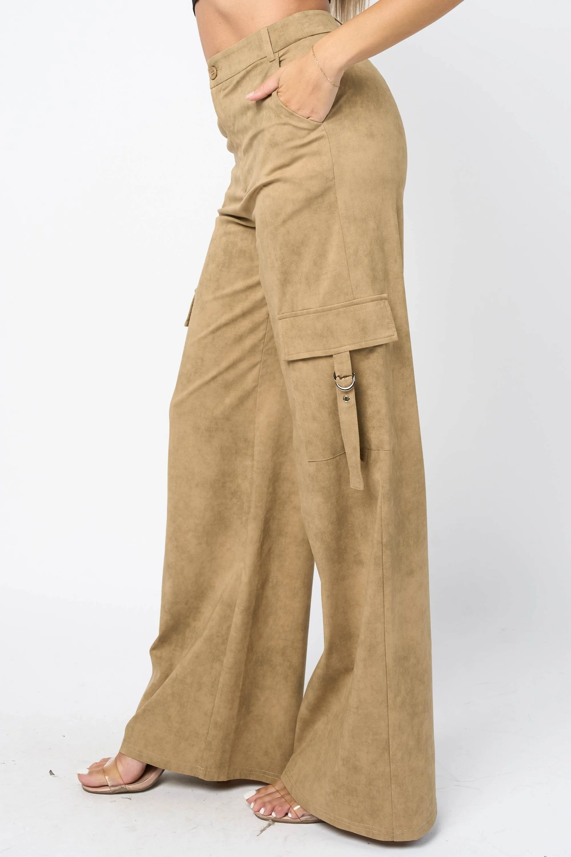 PB31826K / CHIC TWILL WOVEN FULL LENGTH RELAX FIT CARGO PANTS sold by privy product image thumbnail 3