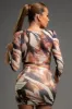 LUXE ABSTRACT PRINT MESH CROP TOP & MINI SKIRT SET sold by privy
