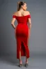 PD76547B-W / LUXE MULTI RHINESTONE NET OFF SHOULDER MAXI DRESS sold by privy