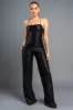 GLAM SEQUINS DRAWSTRING LACE BACK JUMPSUIT sold by privy