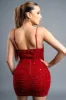 SEXY JEWELED HOTFIX RHINESTONES MESH MINI DRESS sold by privy
