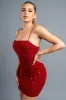 SEXY JEWELED HOTFIX RHINESTONES MESH MINI DRESS sold by privy