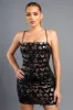SEXY FOILED LETTER PRINT ITY BODYCON MINI DRESS sold by privy